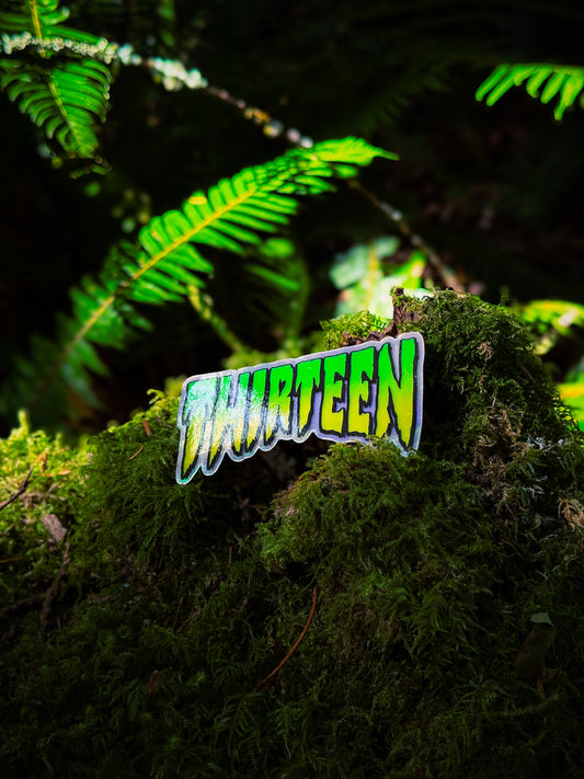 Thirteen Skate Logo Holographic Slap