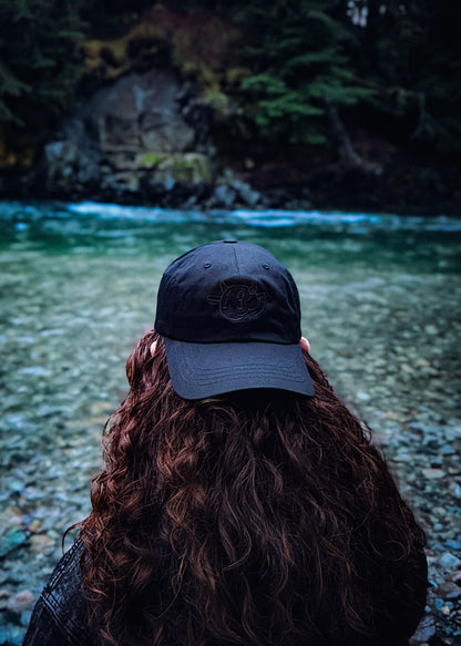 Reaper Skull Dad Hat - Black/Black