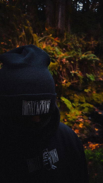 Thirteen Dark Logo Beanie - Black