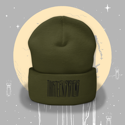 Thirteen Dark Logo Beanie - Ranger Green