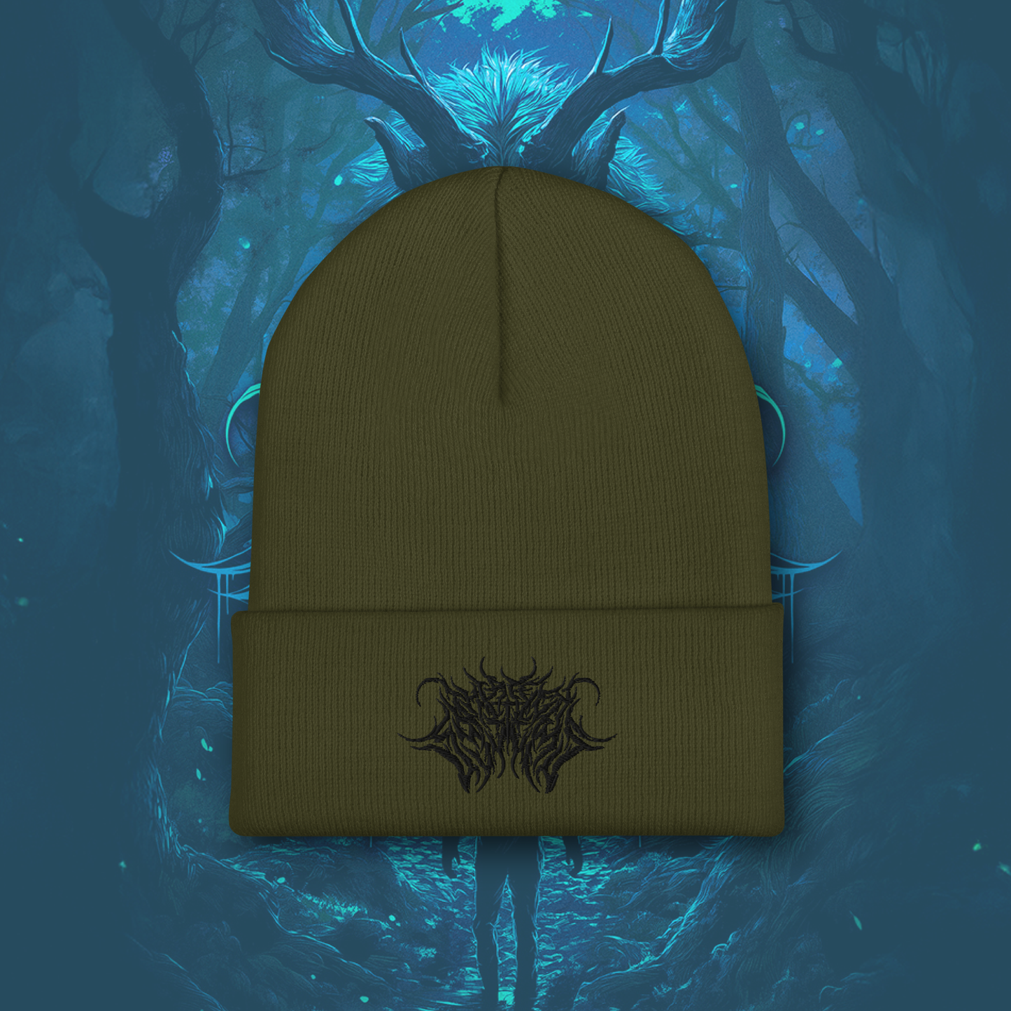 Deathcore Beanie - Olive/Black