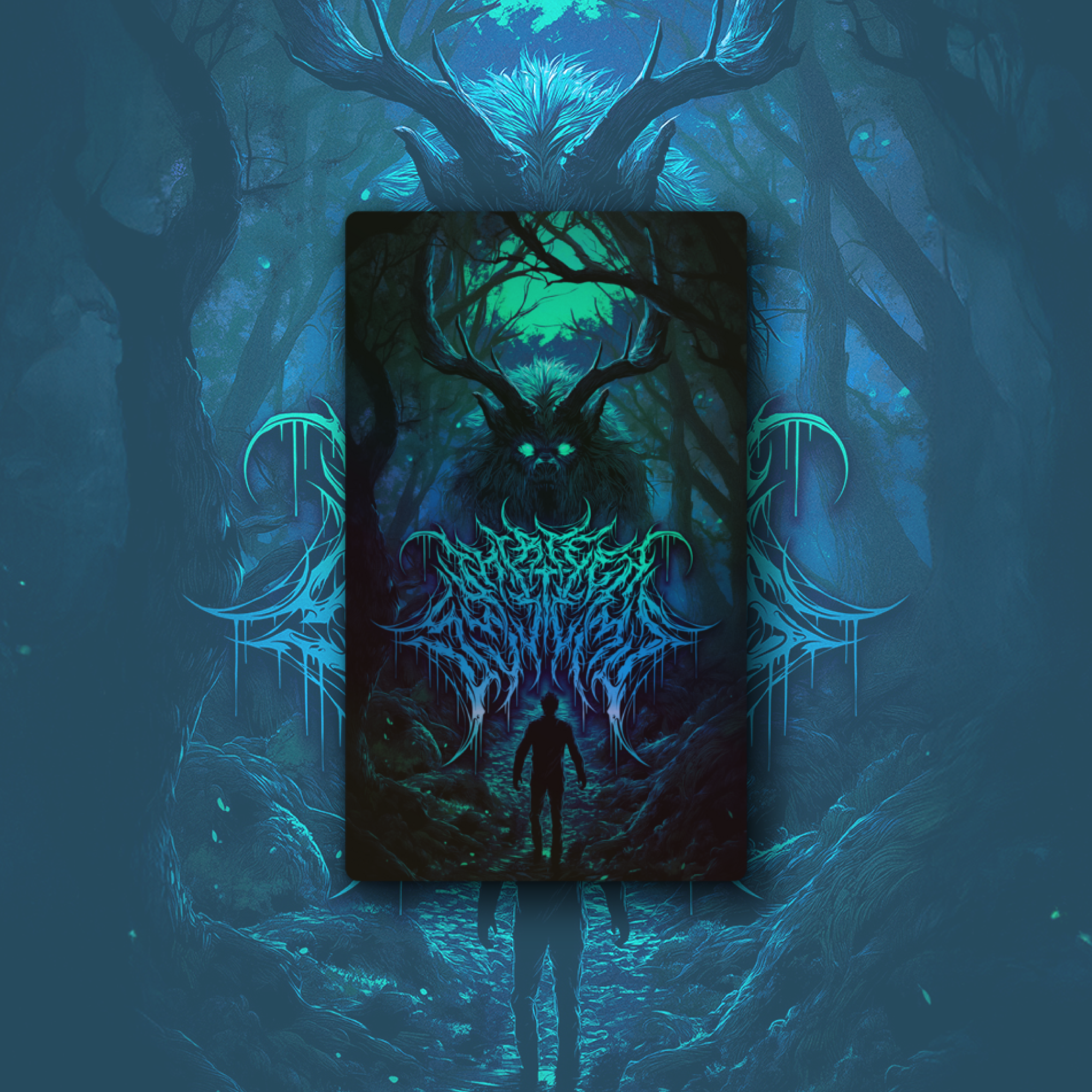Deathcore Deathcore Album Cover Holographic Slap – Thirteen Systems