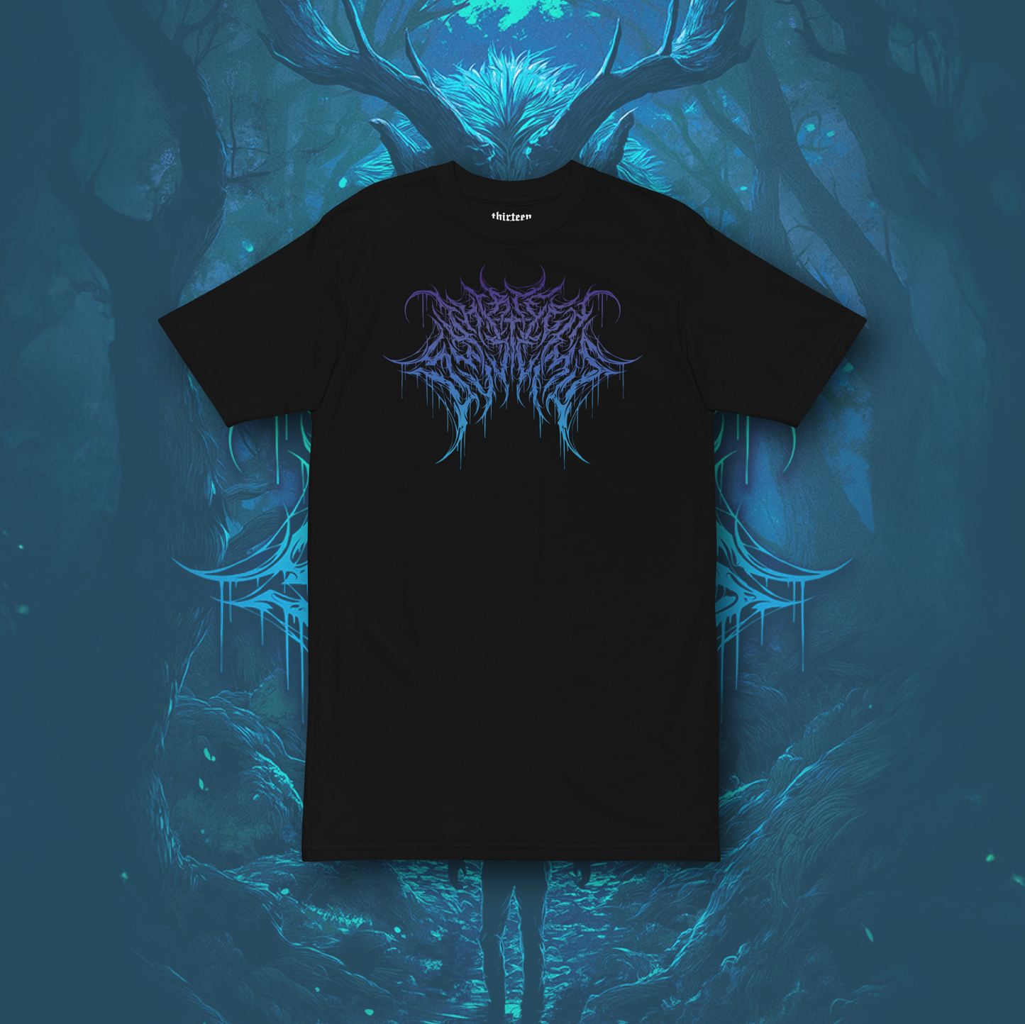 Deathcore Heavyweight Tee - Purple/Blue