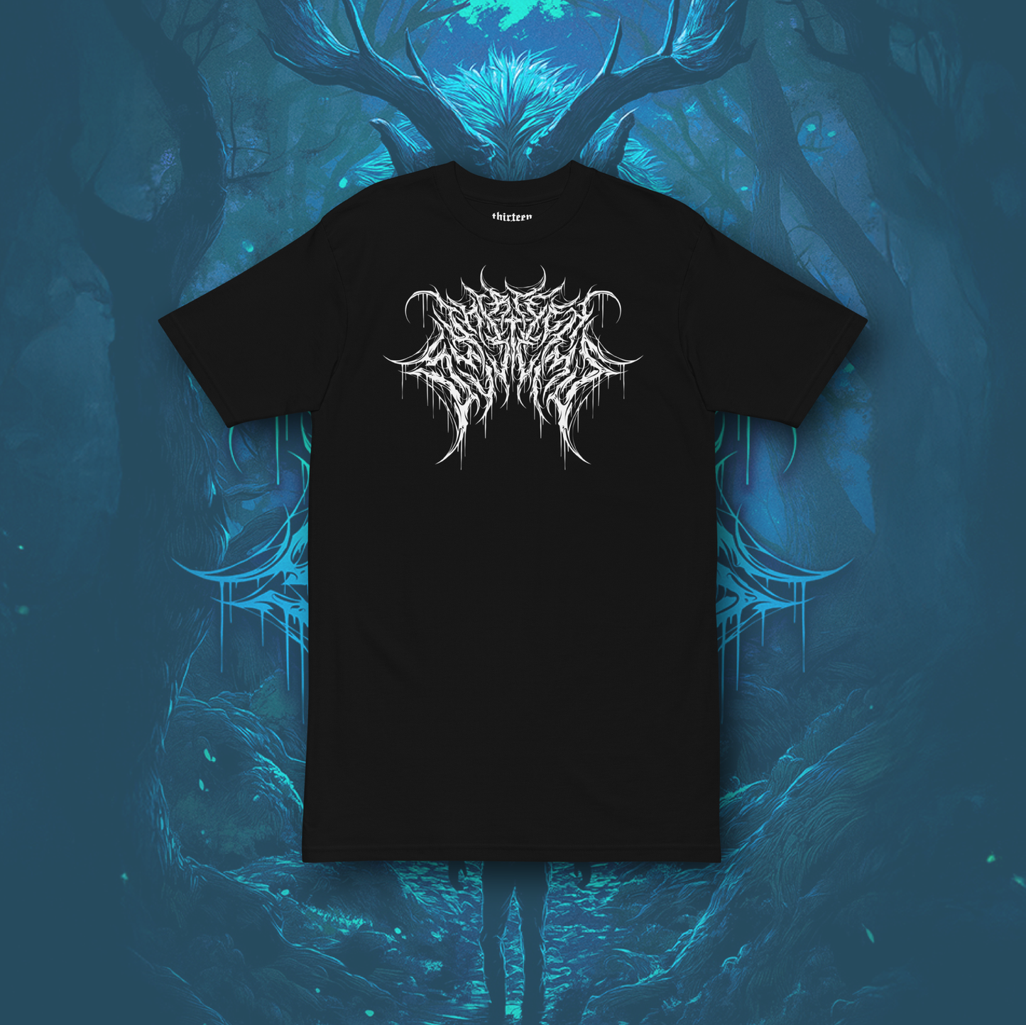 Deathcore Heavyweight Tee - Black/White