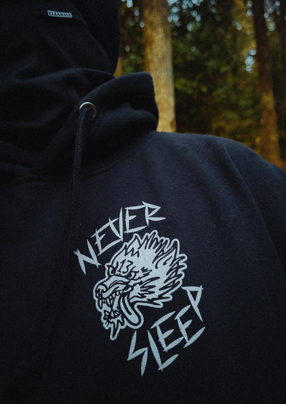 Never Sleep Wolf Hoodie