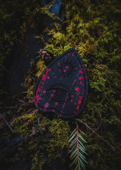 Ouija Planchette Patch - Bloody Black Leather