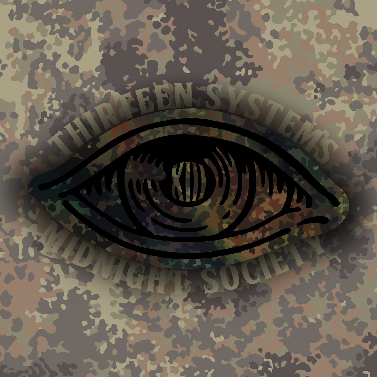 Flecktarn All Seeing Eye Holographic Slap