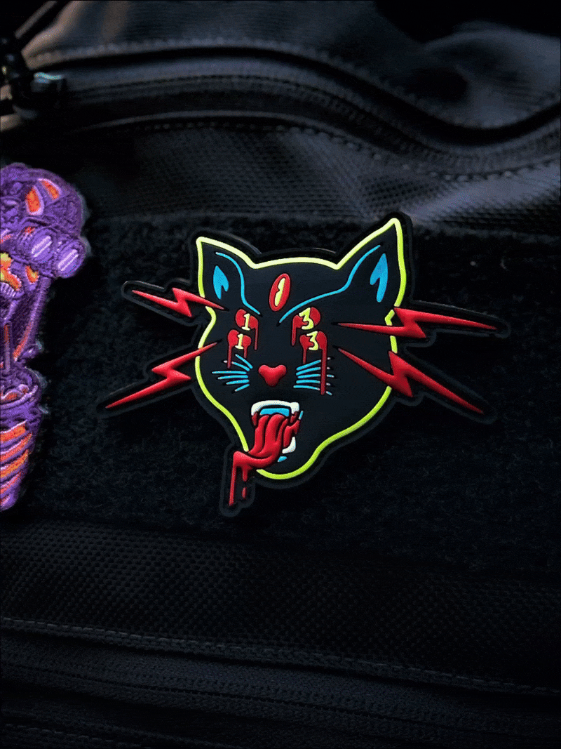 Black Cat v2 - PVC Glow Patch