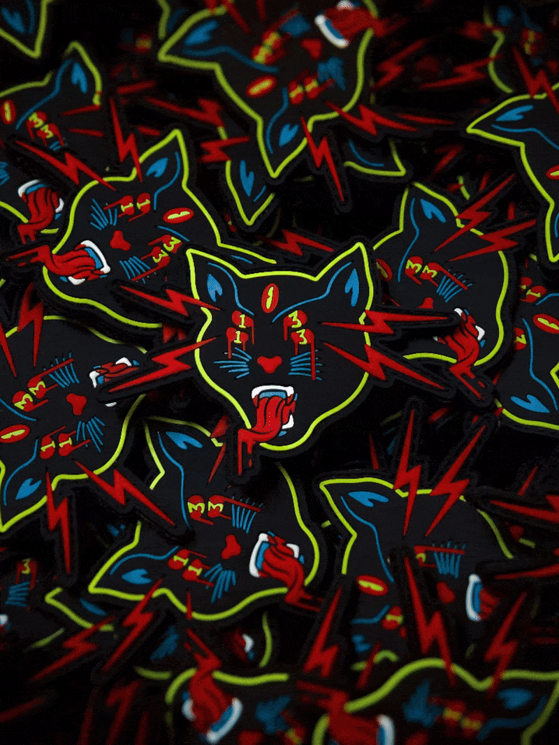 Black Cat v2 - PVC Glow Patch
