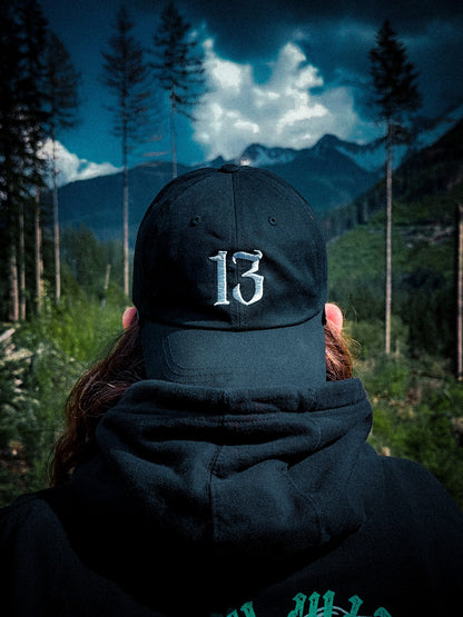 13 Systems Premium Dad Hat Black/White