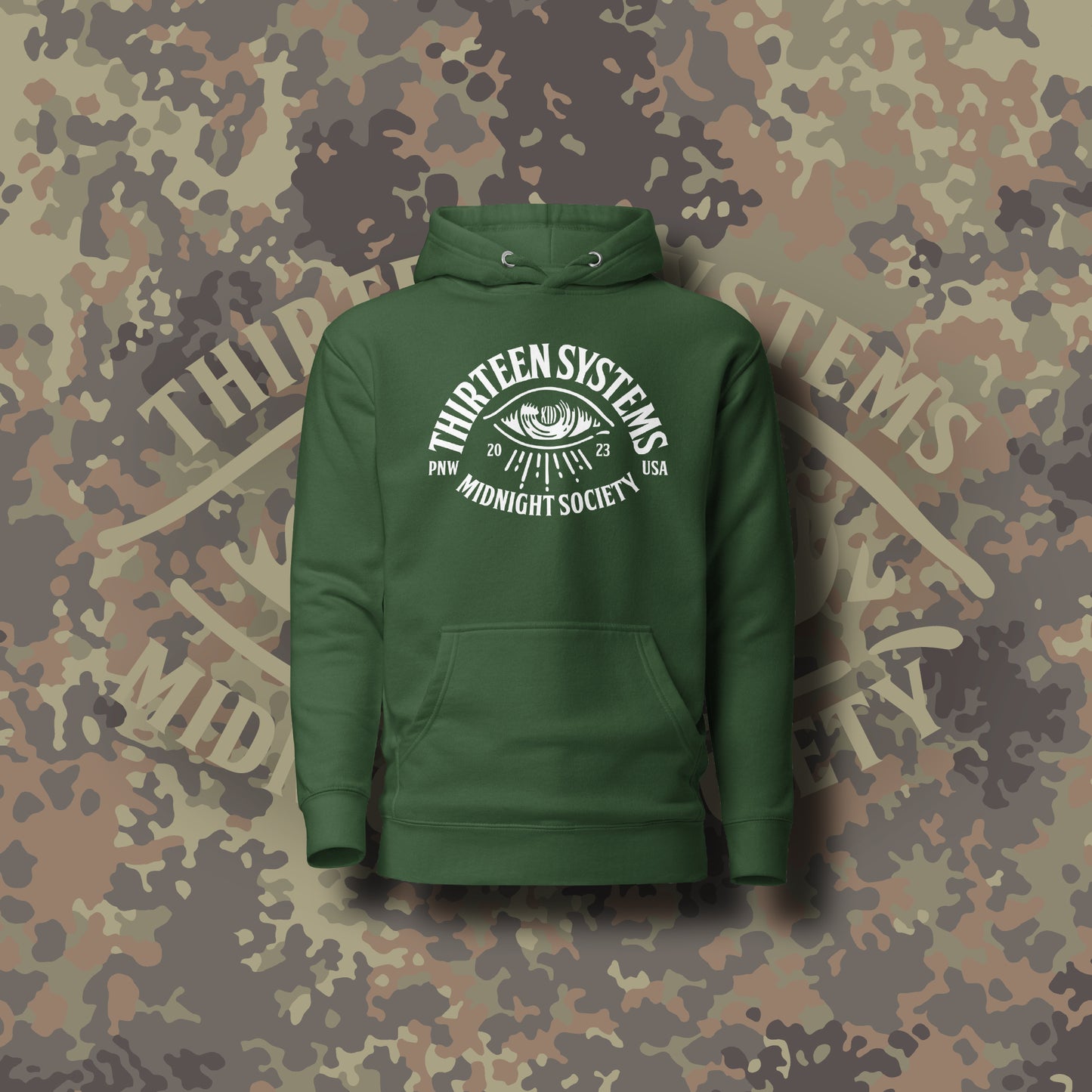 Midnight Society Hoodie - Alpine Green