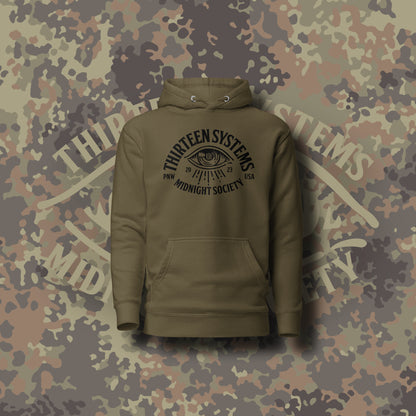 Midnight Society Hoodie - Military Green