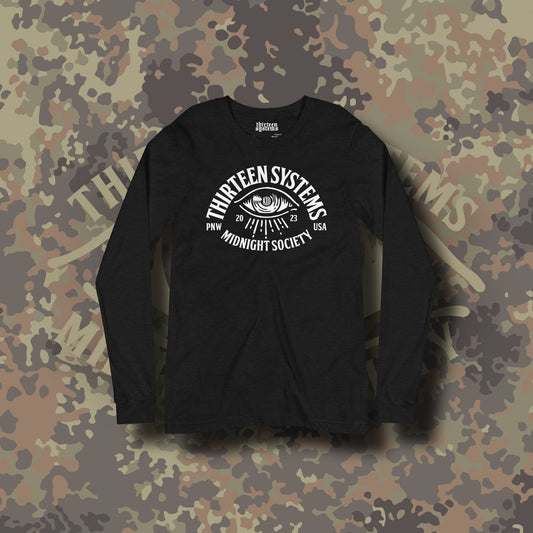 Midnight Society Long Sleeve Tee - Black