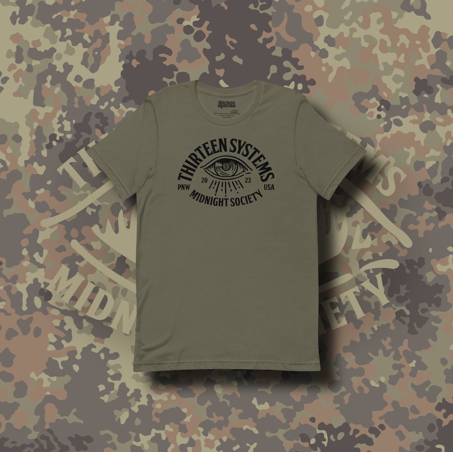 Midnight Society Tee - Military Green