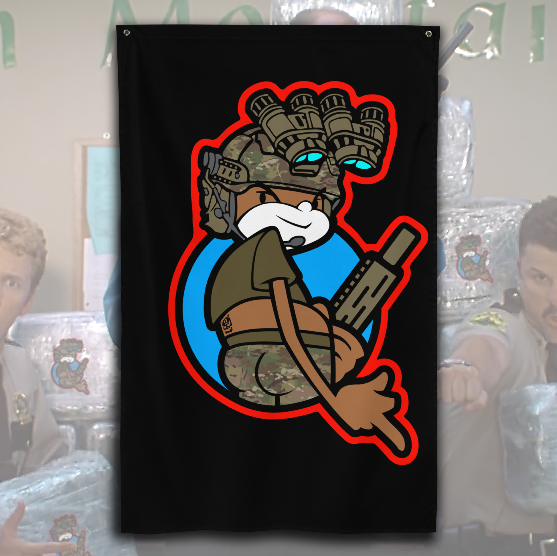 Operator Chimpo Flag – Thirteen Systems