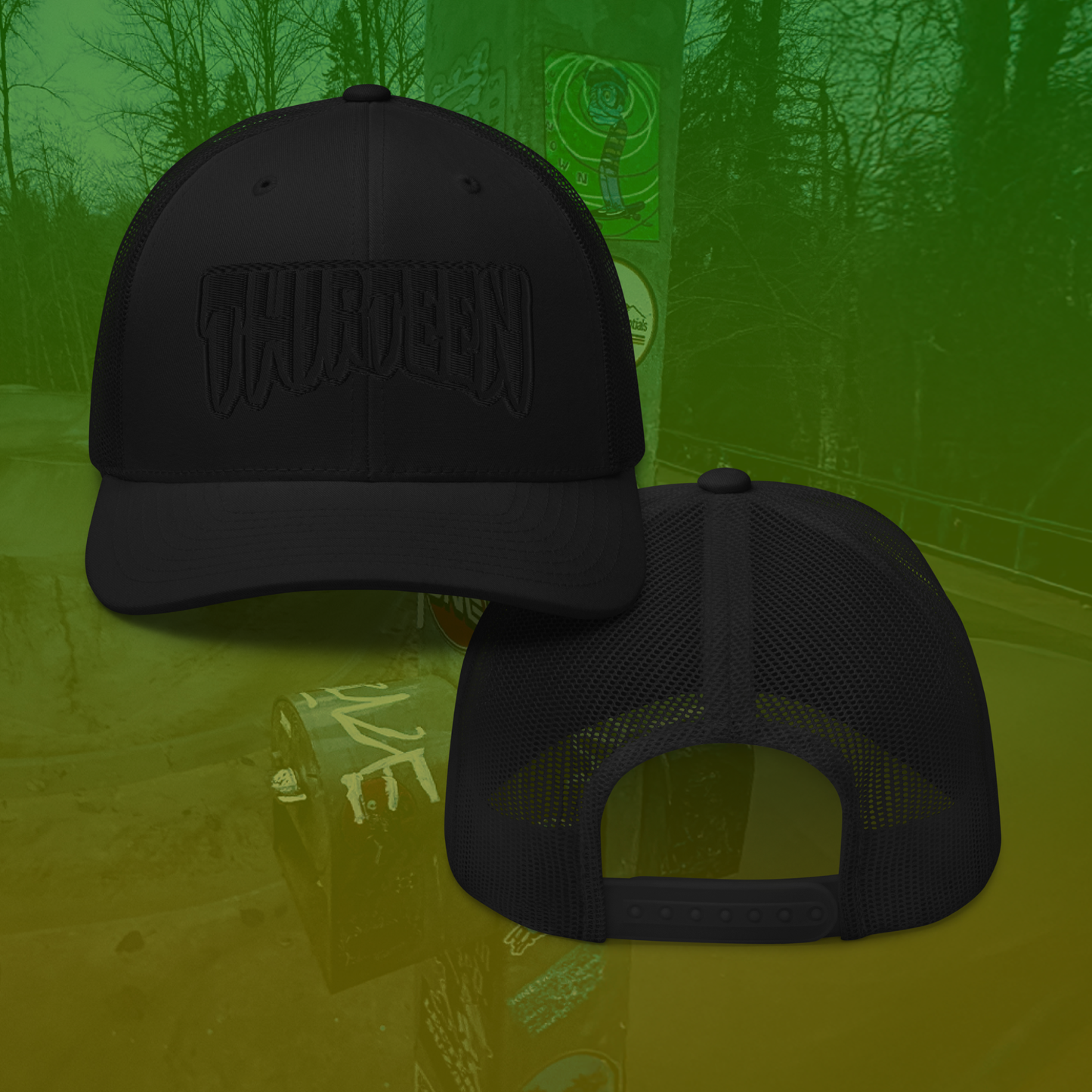 Thirteen Skate Subdued Trucker Cap