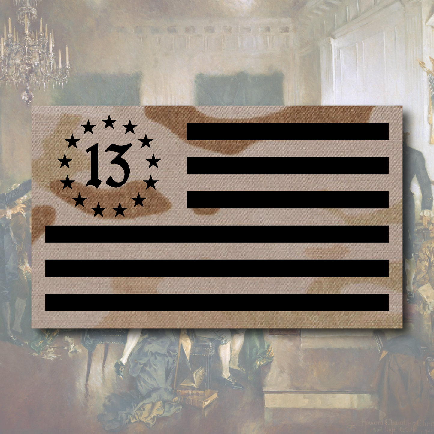 Thirteen Colonies Flag Patches