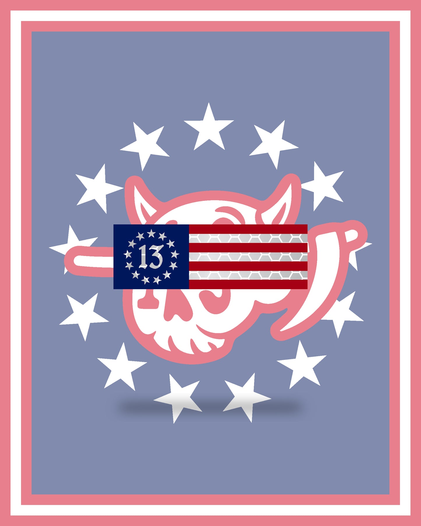 3x1 Strip - Patriotic 13 Betsy Flag Patch