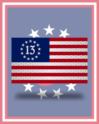 5x3 - Patriotic 13 Betsy Flag Patch
