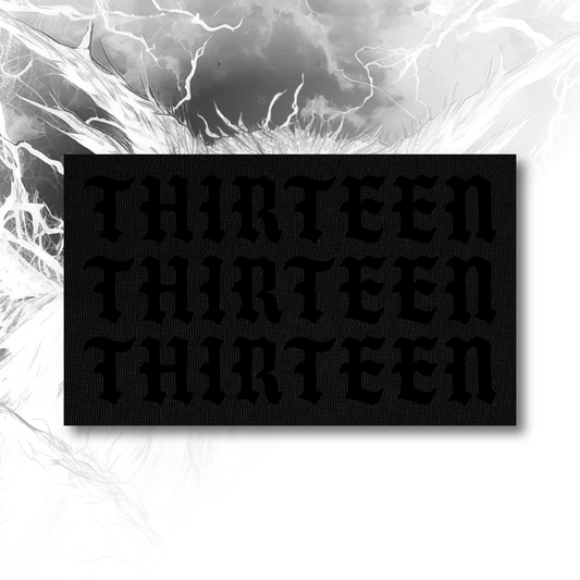 XL Triple Thirteen 5x3 Patch - Black/IR