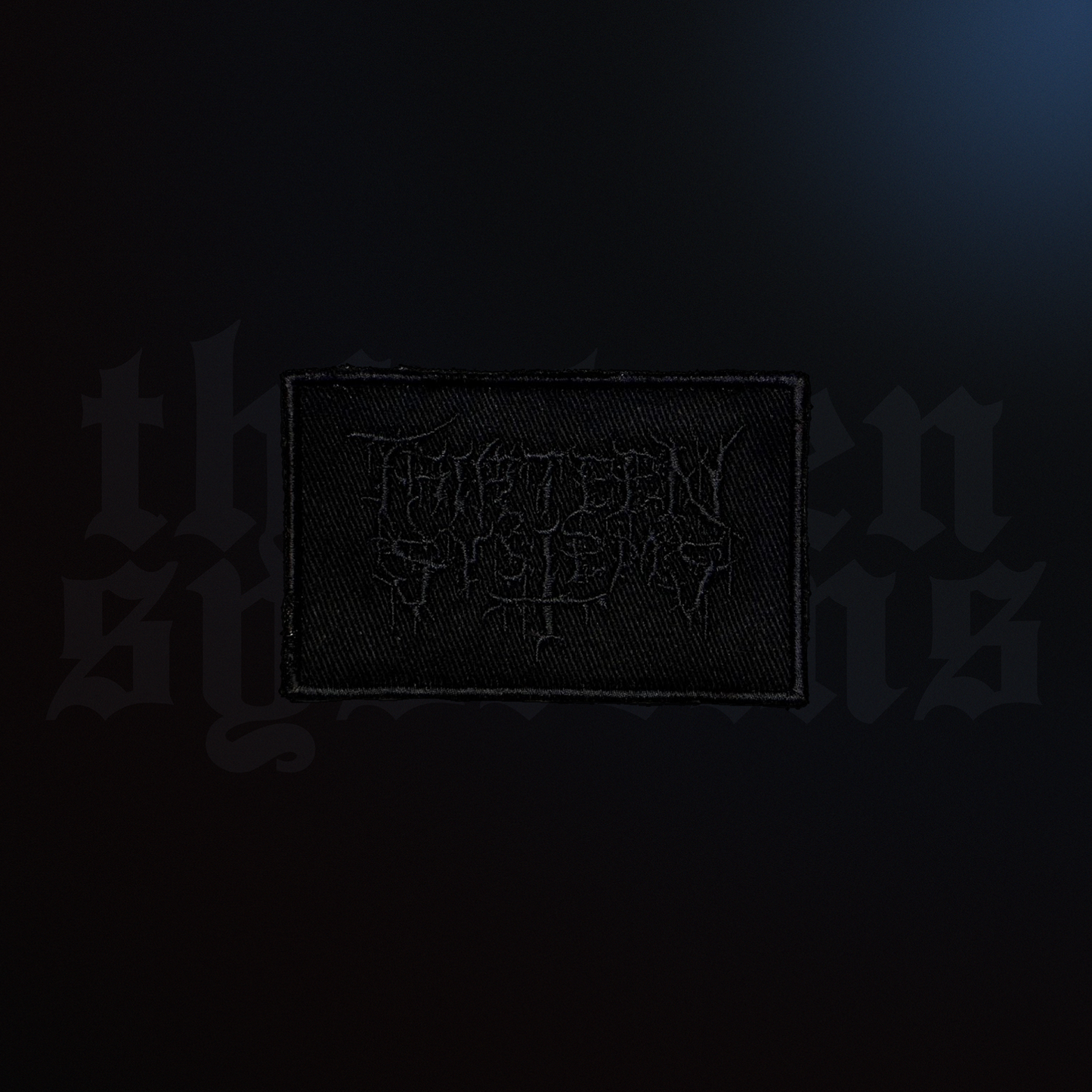 Death Metal Embroidered Twill Patch - Black on Black