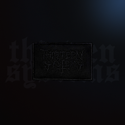 Death Metal Embroidered Twill Patch - Black on Black