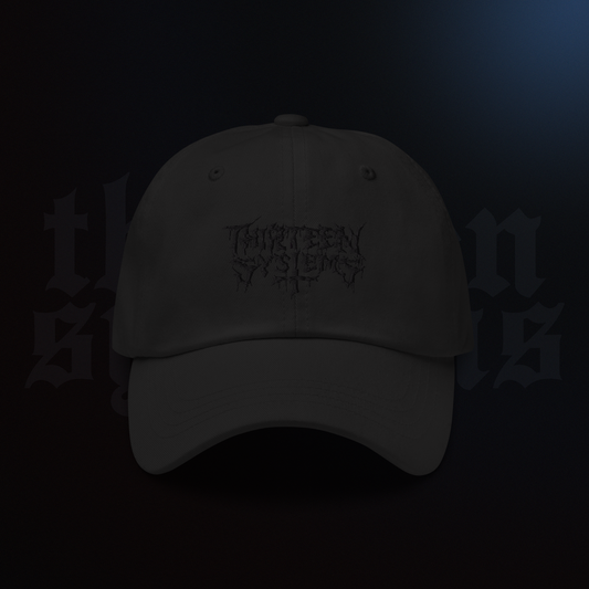 Death Metal Logo Dad Hat - Black/Black