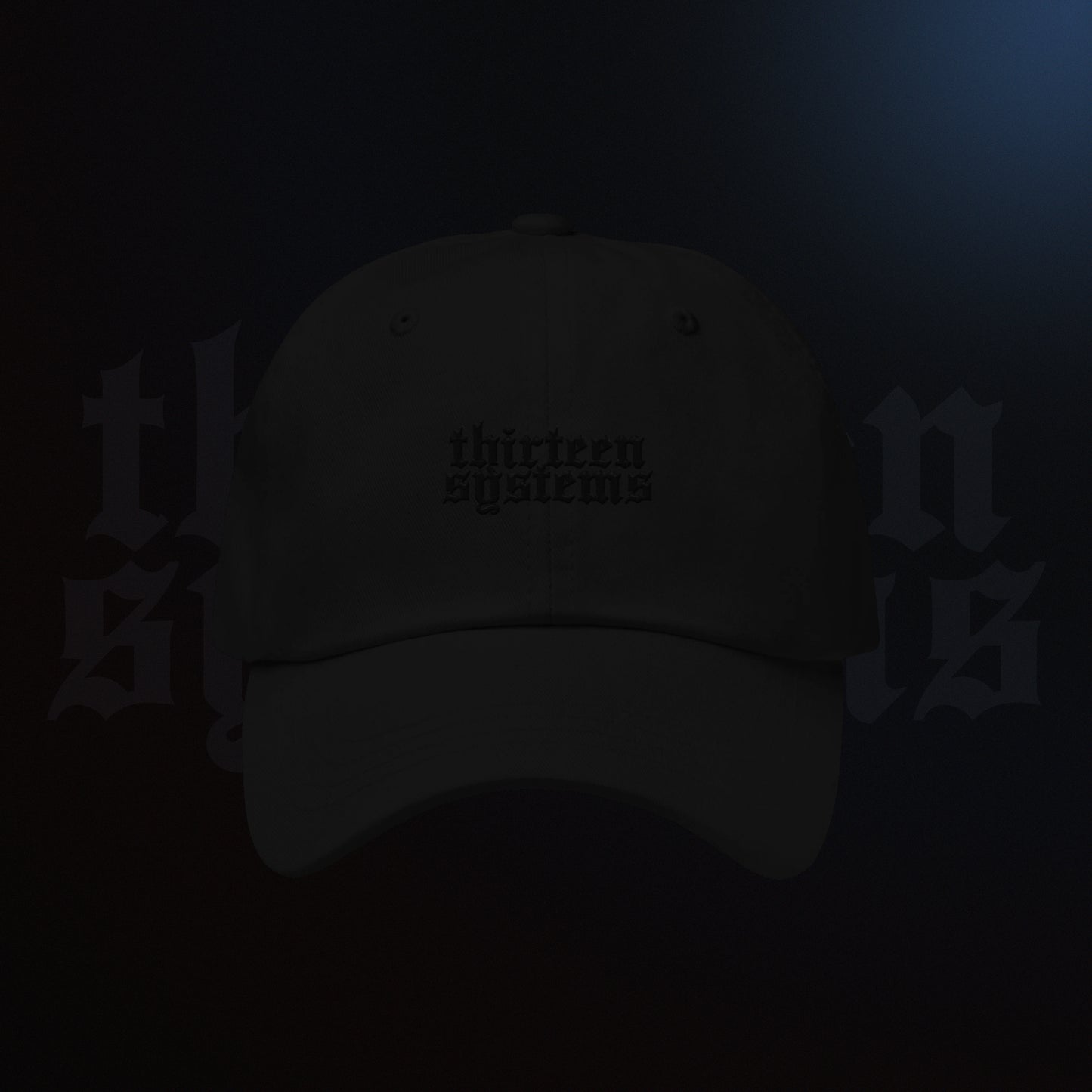 Blacked Out Logo Dad Hat Black/Black